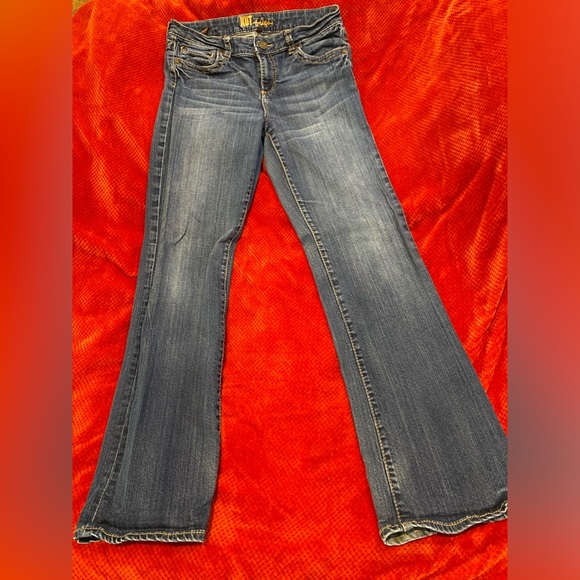 Kut From The Cloth Boot-cut Flap Pocket Denim Jean Sz 10 - Picture 2 of 10